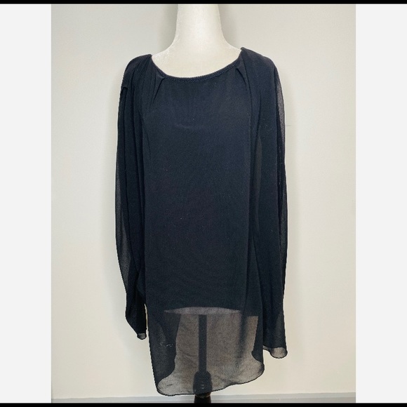 Twin Set By Simona Barbieri Black Sheer Blouse - Picture 1 of 9